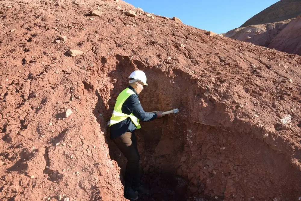 Bloc d'argile rouge du Maroc de qualité export